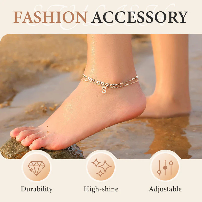 The AuraGlow Layered Anklet — Elegant Rhinestone Brilliance + 50% OFF - Image 2