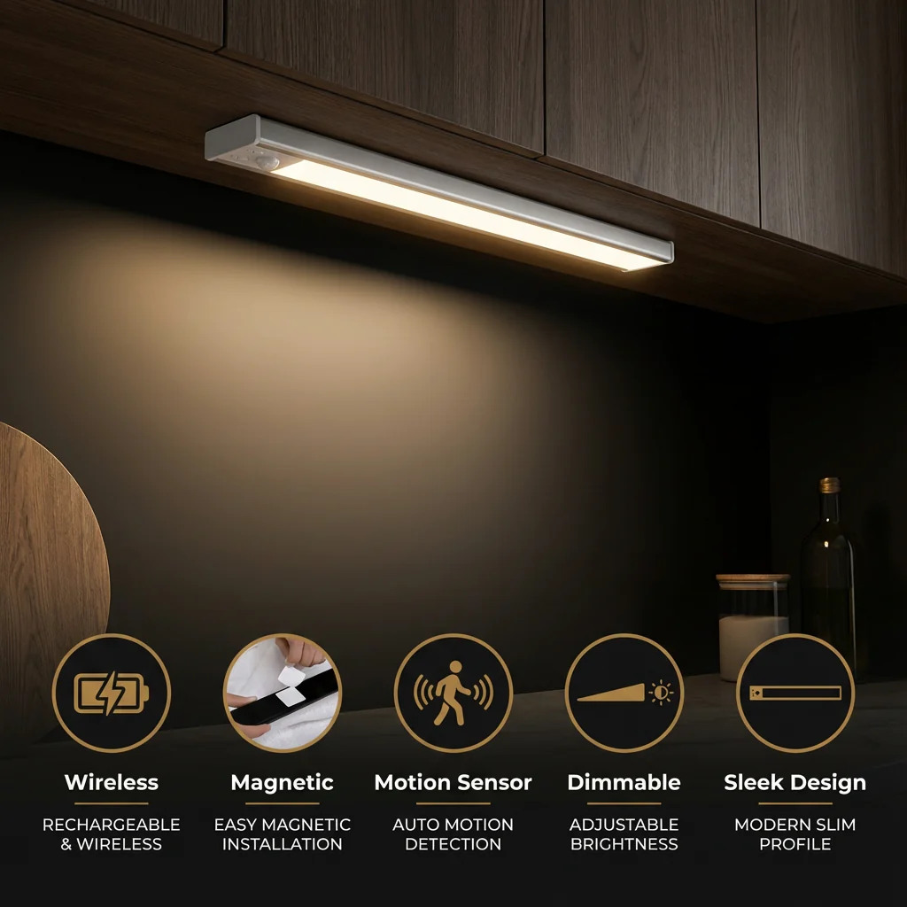 The AuraGlow Motion Beam — Intelligent Wireless Lighting + 50% OFF - Image 3