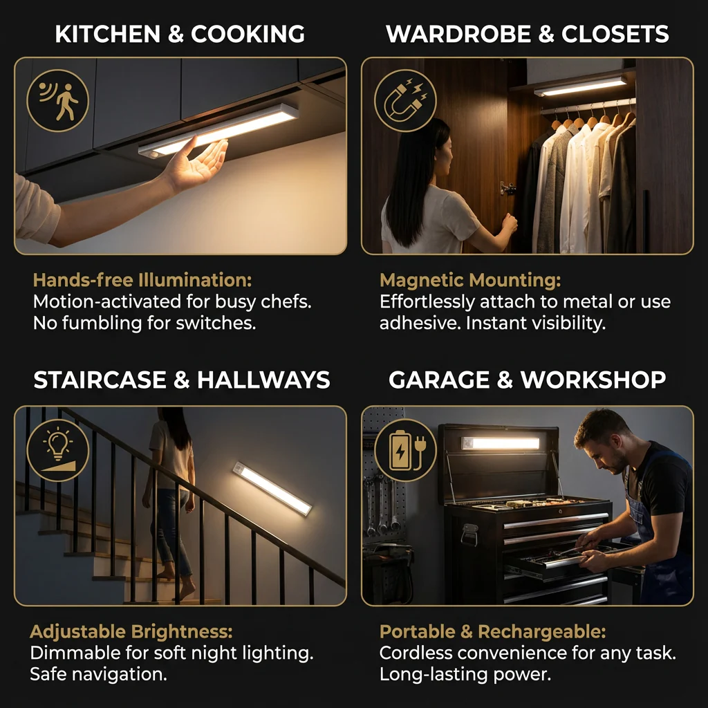 The AuraGlow Motion Beam — Intelligent Wireless Lighting + 50% OFF - Image 5