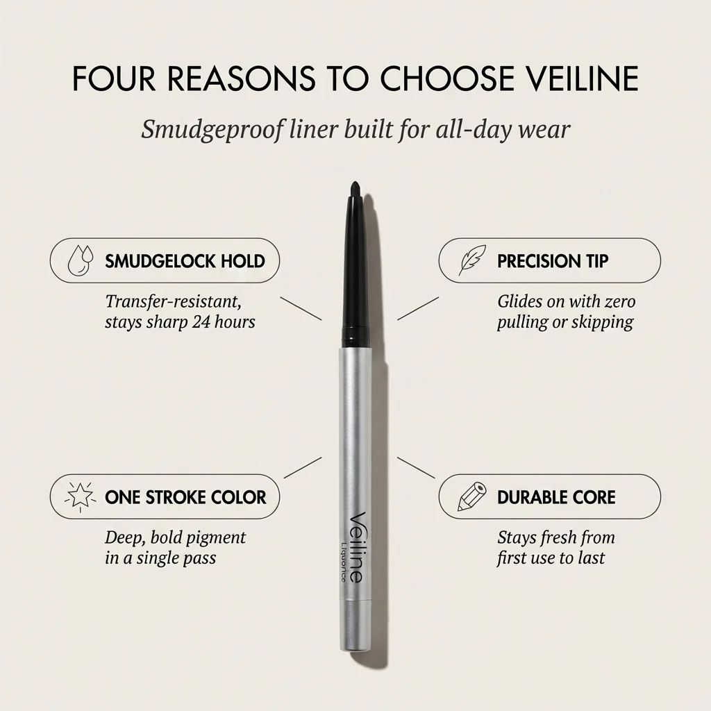 The AuraLock Eyeliner Duo - 1440-Minute Smudge-Proof, Precision Defined Eyes + 1+1 FREE - Image 2