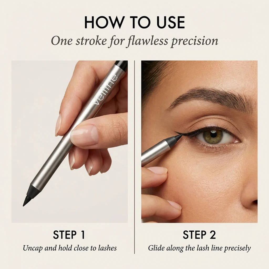 The AuraLock Eyeliner Duo - 1440-Minute Smudge-Proof, Precision Defined Eyes + 1+1 FREE - Image 6