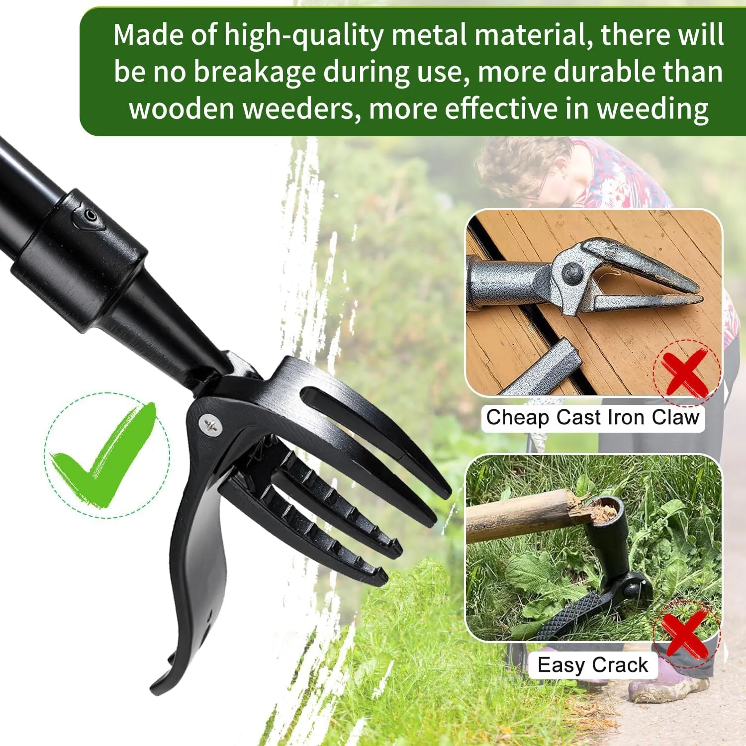 The AuraRoot Weed Puller — Effortless Weeding Without the Backache + 50% OFF - Image 5