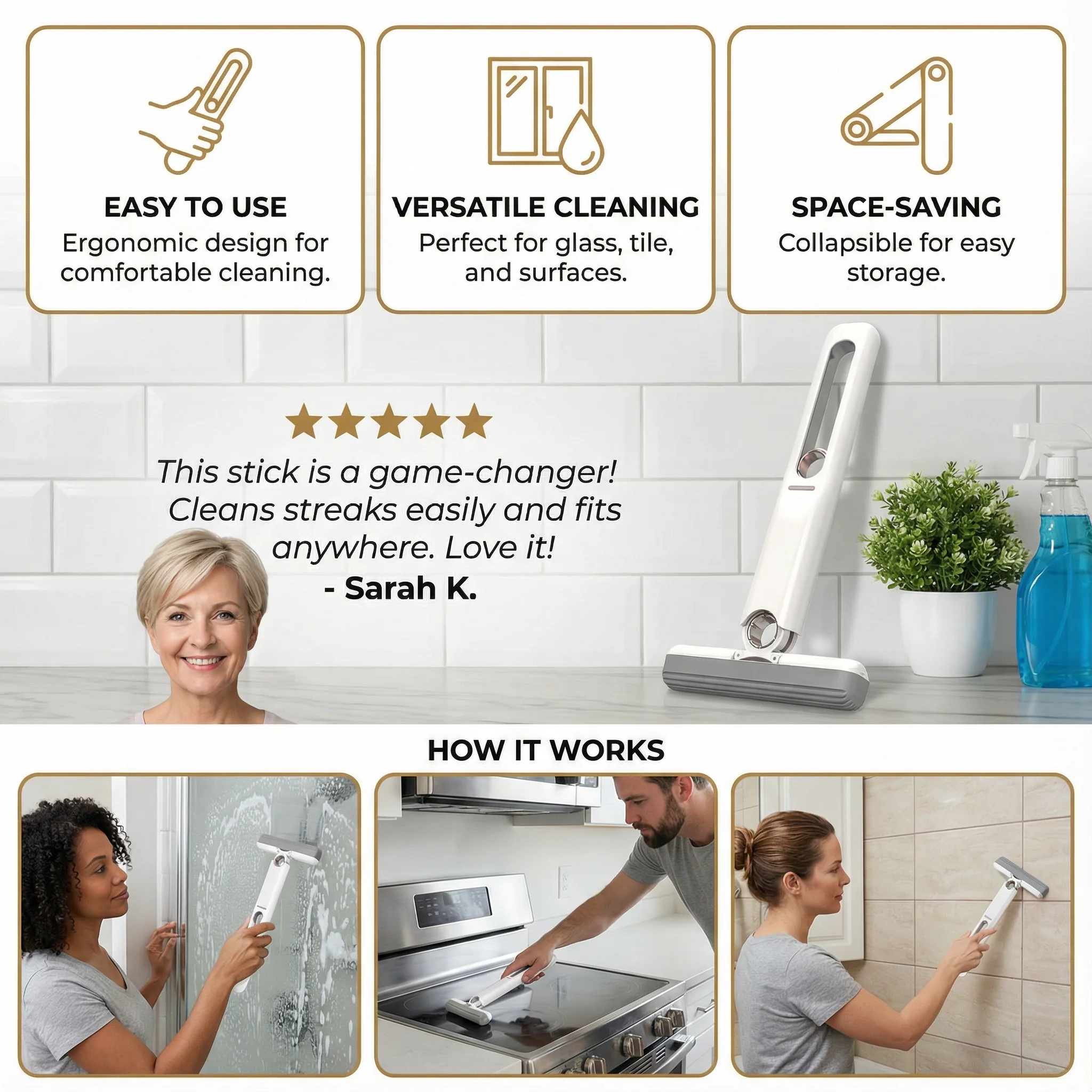 The AuraWipe Compact Stick — Effortless Cleaning For Every Surface + 50% OFF - Image 3