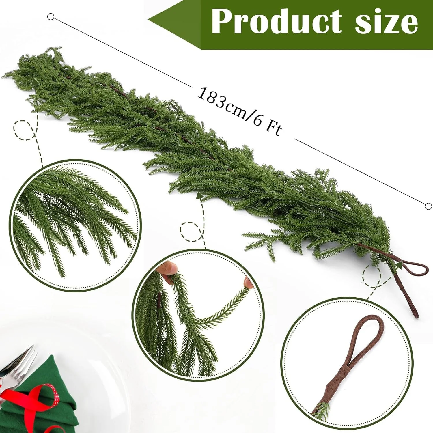 The Deluxe Norfolk Pine Garland - A Designer Look, Effortlessly + 50% OFF - Image 16