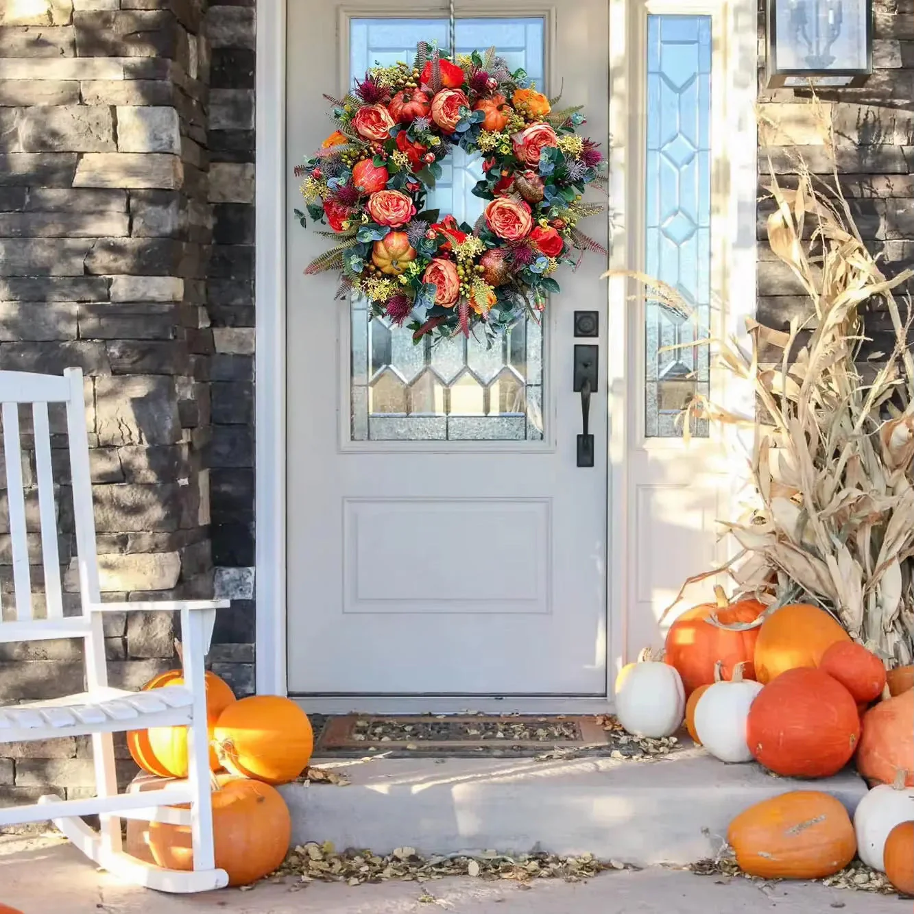 The Farmhouse Pumpkin Wreath - A Perfect Fall Welcome + 50% OFF - Image 4