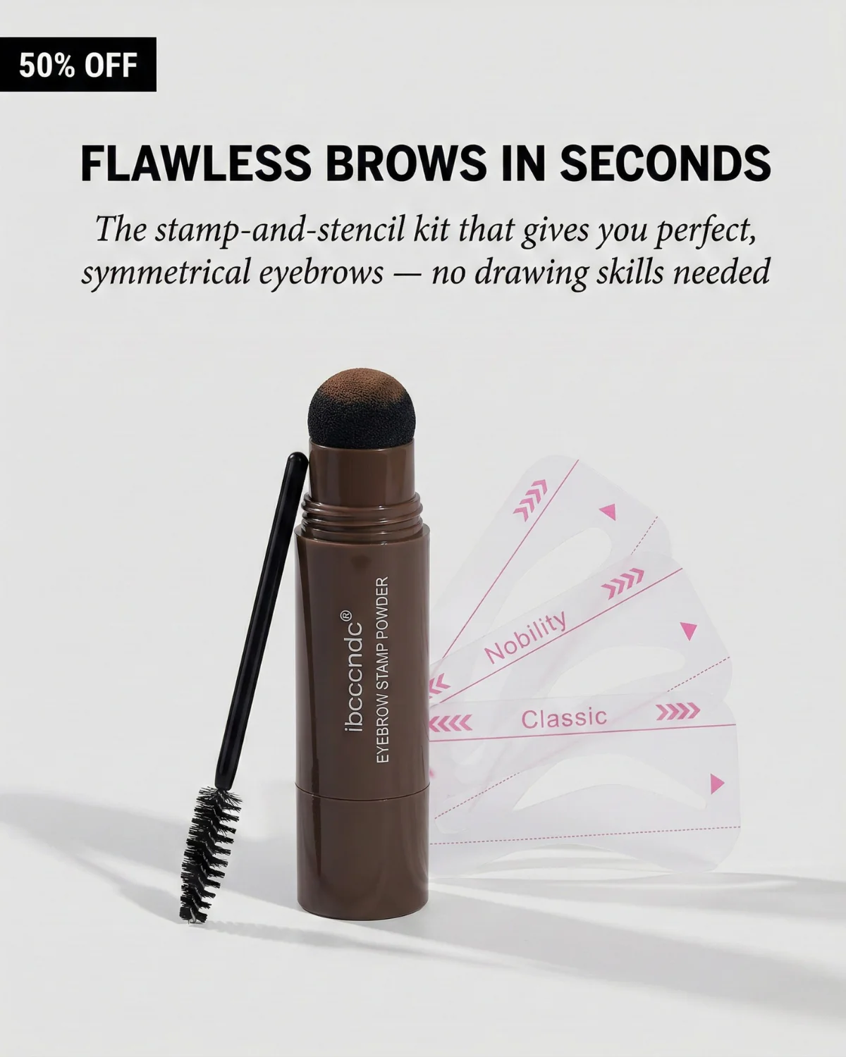 The Perfect Brow Stamp Kit - Flawless Brows in Minutes + 50% OFF - Image 2