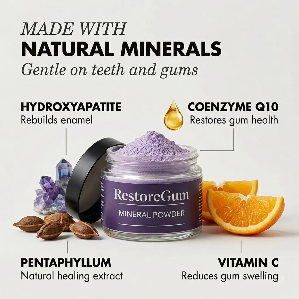 The RestoreGum Mineral Powder - Dentist-Approved, TGA Recommended for Gum & Tooth Repair + 50% OFF - Image 4