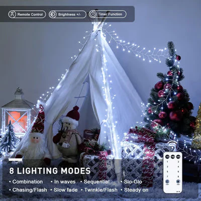 The SparkleWave Fairy Lights - IP44 Waterproof, 8 Dynamic Modes, and Energy Efficient + 50% OFF - Image 2