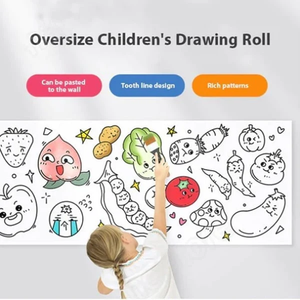 The WonderWall Drawing Roll - Screen-Free Fun, Mess-Free Walls + 50% OFF - Image 2