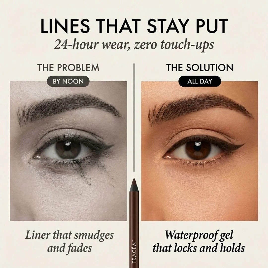 Tracéa™ – Waterproof Gel Eyeliner Pencil | Smudge-Proof, All-Day Wear + 1+1 FREE - Image 4