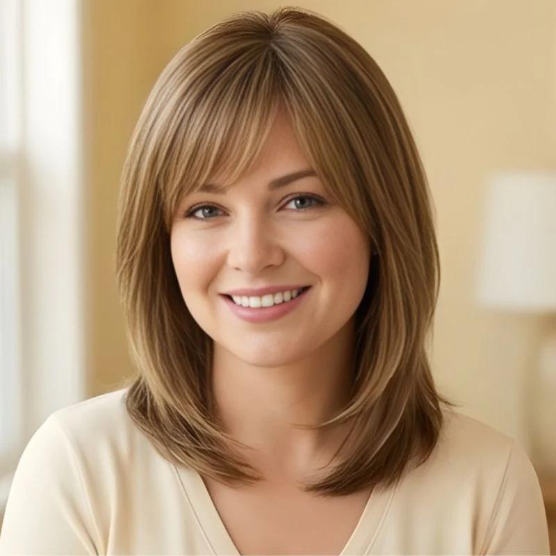 Tresselle™ – Layered Curtain Bangs Hair Topper + 50% OFF - Image 13