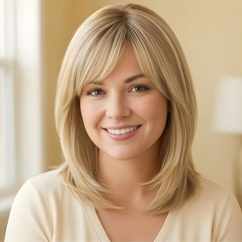 Tresselle™ – Layered Curtain Bangs Hair Topper + 50% OFF - Image 8