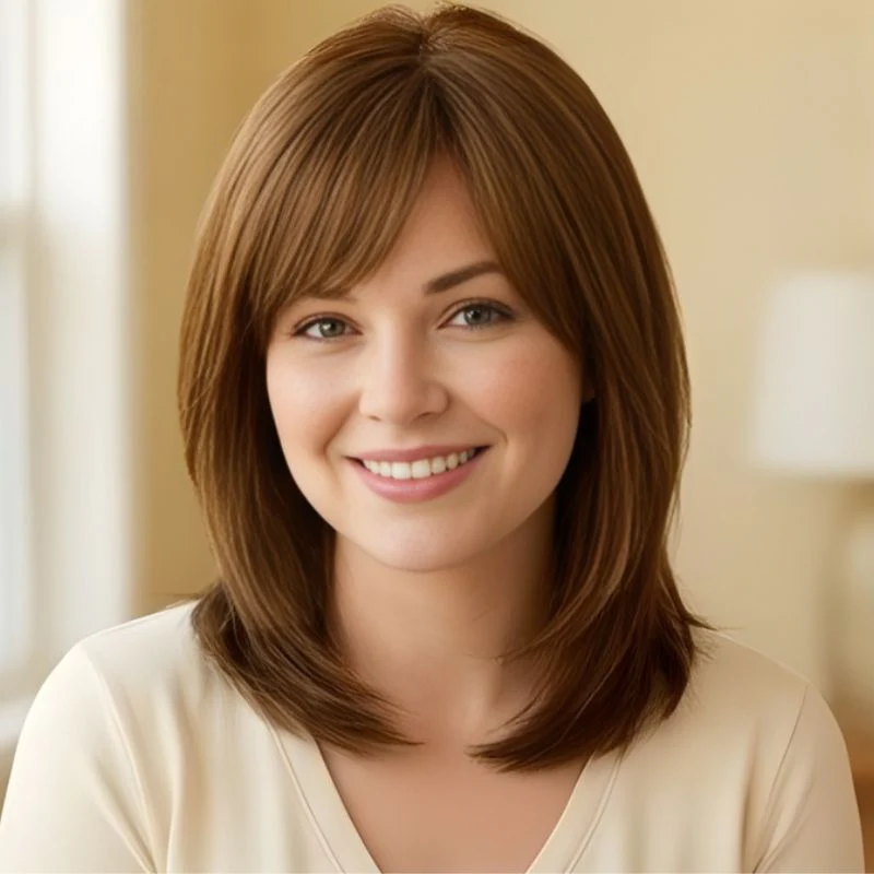 Tresselle™ – Layered Curtain Bangs Hair Topper + 50% OFF - Image 9