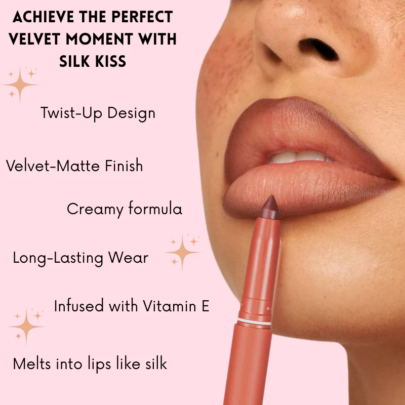 1 + 1 Free - Silk Kiss ™ Rotating Matte LipLiner - Image 2