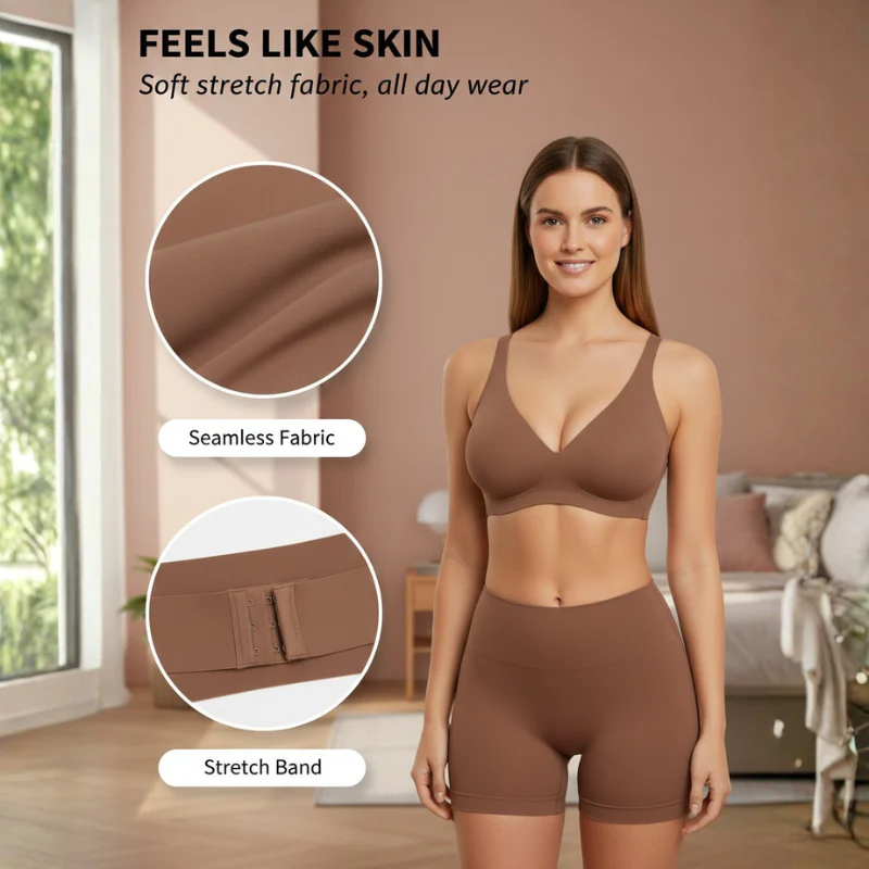 Velform™ – Seamless Deep V Wireless Push-Up Bra | Lift, Support & All-Day Comfort + 50% OFF - Image 5