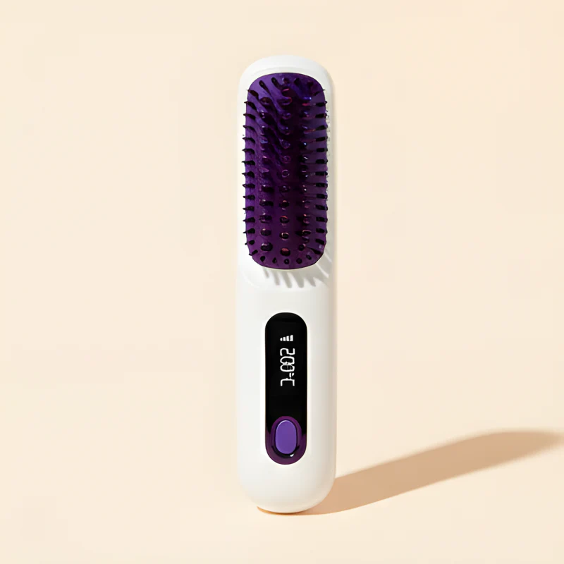 Velura™ – Cordless Ceramic Heated Hair Straightener Brush + 50% OFF - Image 8