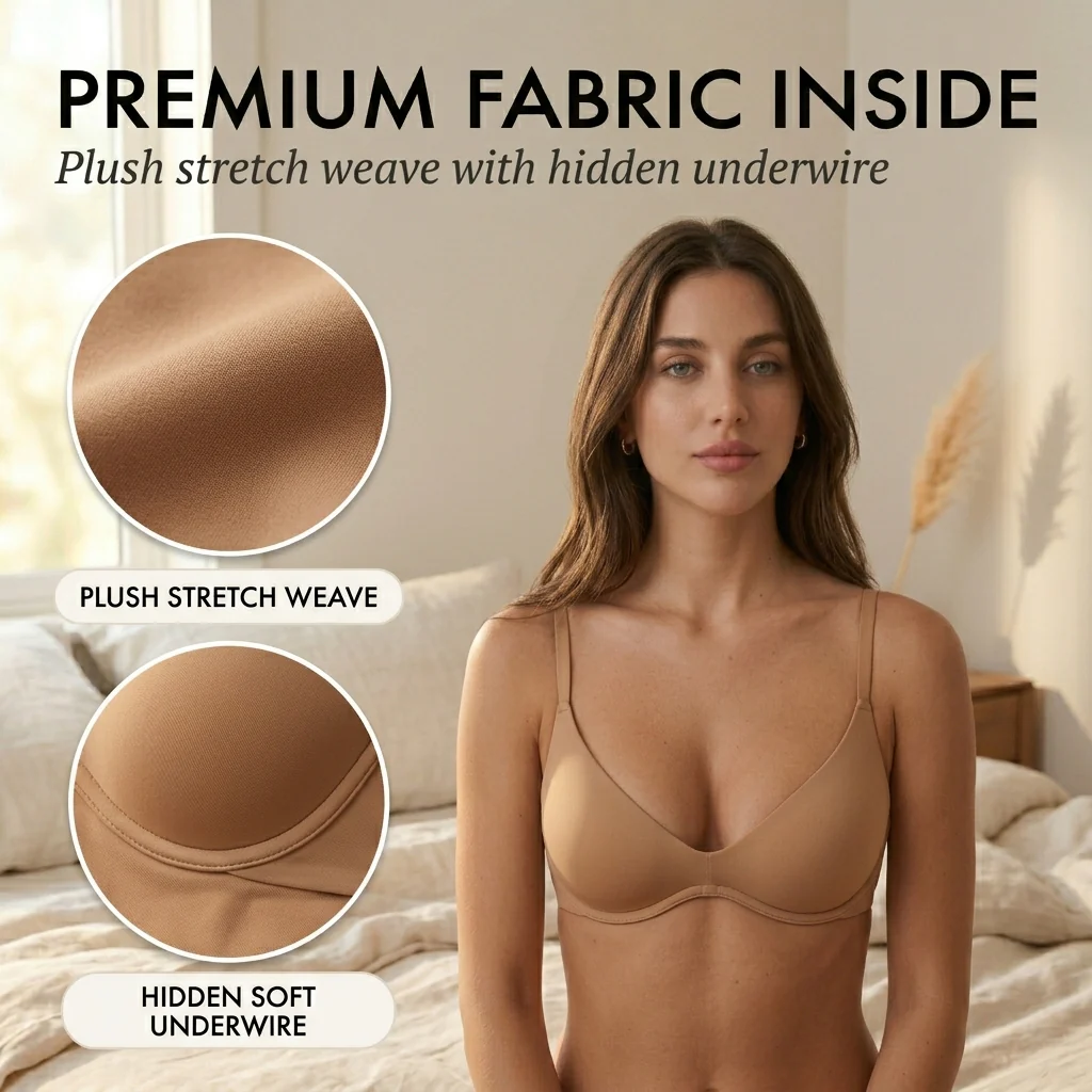 Velura™ – Second-Skin Plunge Bra with Sculpted Cups & Plush Stretch Fabric + 50% OFF - Image 5