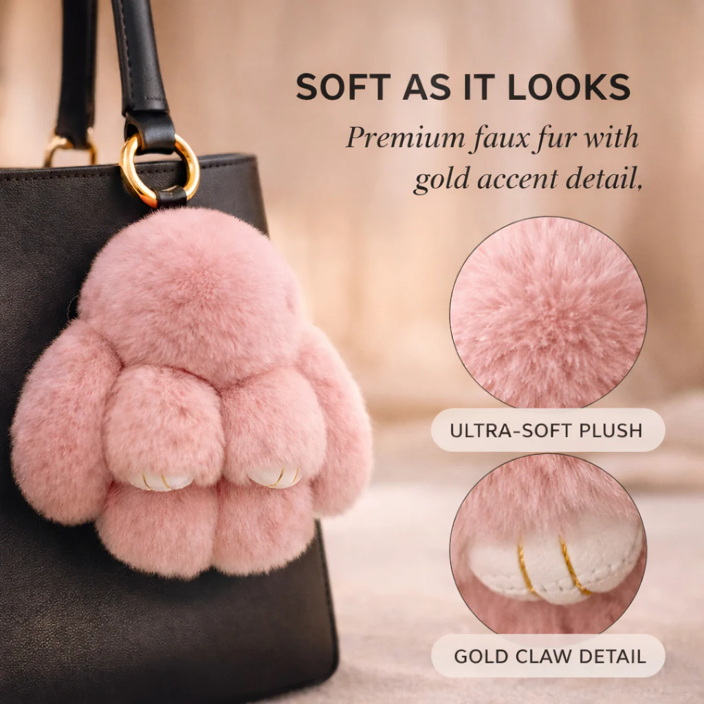 Velvetpaw™ – Ultra-Soft Plush Bunny Keychain with Collectible Tin Gift Box + 50% OFF - Image 3