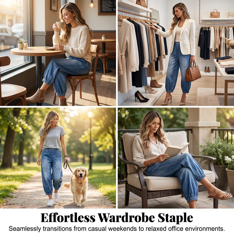Willowfold™ – High-Waist Elastic Cropped Wide-Leg Jeans + 50% OFF - Image 7