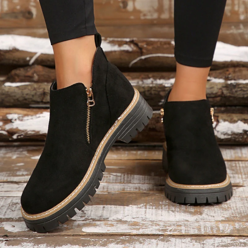 Women's Round-Toe Ankle Boots - Style Meets All-Day Comfort - 50% OFF - Image 11