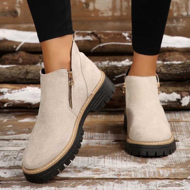 Women's Round-Toe Ankle Boots - Style Meets All-Day Comfort - 50% OFF - Image 13