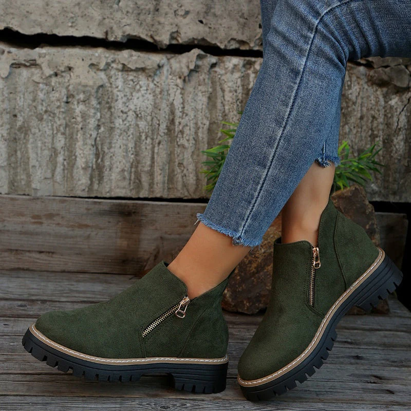 Women's Round-Toe Ankle Boots - Style Meets All-Day Comfort - 50% OFF - Image 14