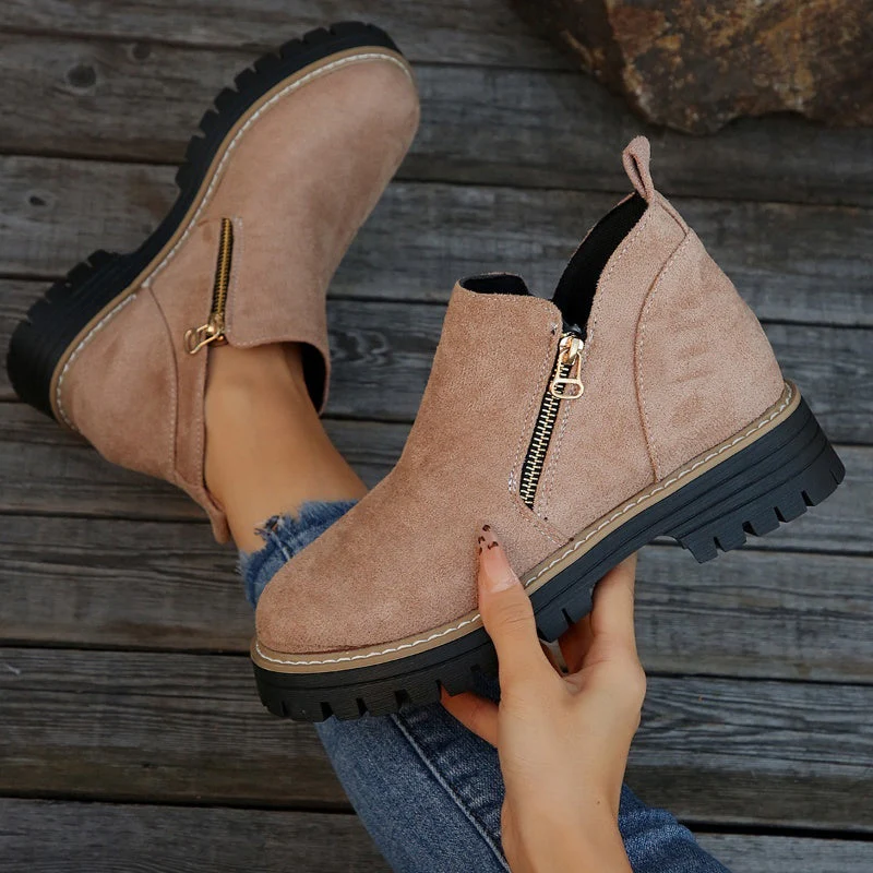Women's Round-Toe Ankle Boots - Style Meets All-Day Comfort - 50% OFF - Image 15