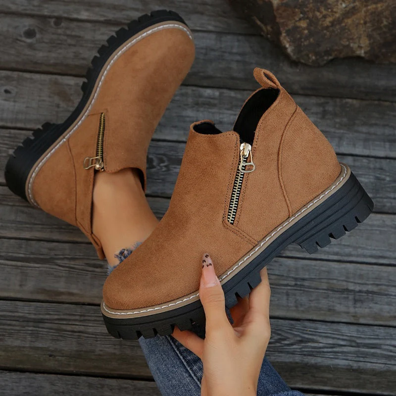 Women's Round-Toe Ankle Boots - Style Meets All-Day Comfort - 50% OFF - Image 16