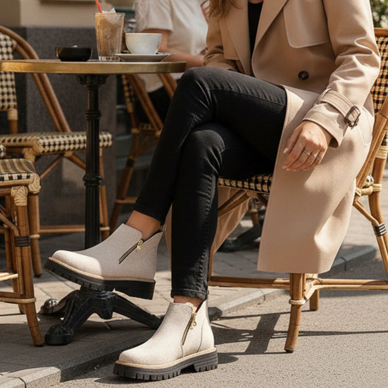 Women's Round-Toe Ankle Boots - Style Meets All-Day Comfort - 50% OFF - Image 5