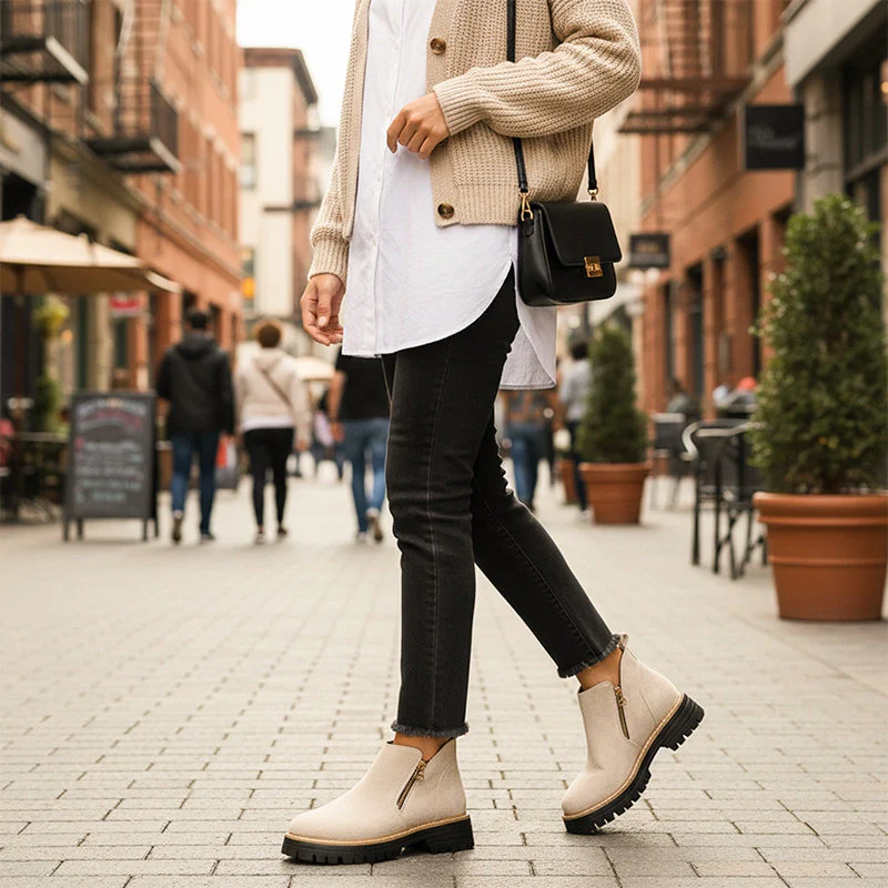 Women's Round-Toe Ankle Boots - Style Meets All-Day Comfort - 50% OFF - Image 6