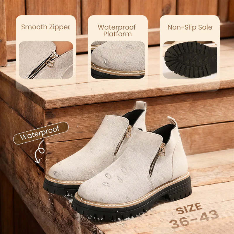 Women's Round-Toe Ankle Boots - Style Meets All-Day Comfort - 50% OFF - Image 8