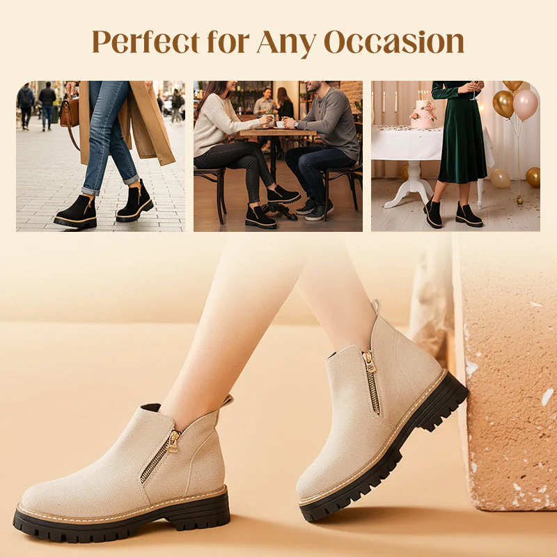 Women's Round-Toe Ankle Boots - Style Meets All-Day Comfort - 50% OFF - Image 9