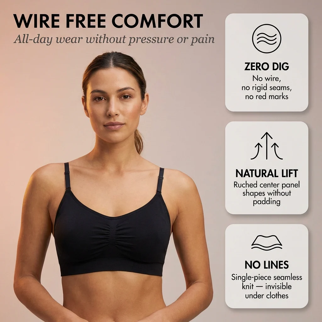 Wraphaven™ – Seamless Wireless Comfort Bra | Wire-Free, Adjustable Straps, + 1+1 FREE - Image 4